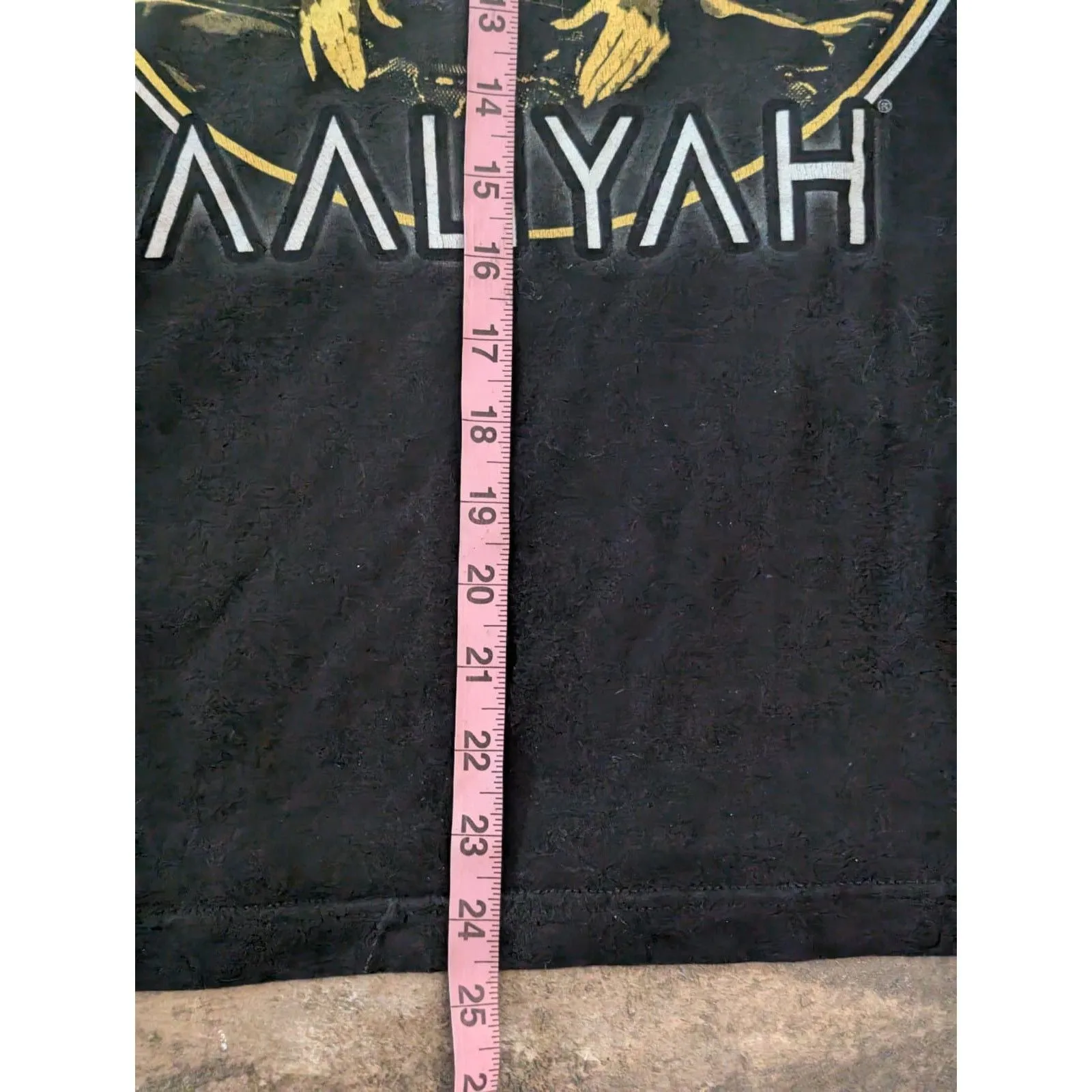 AALIYAH R&B Princess T-Shirt S Black Gold 90s Y2K Ripple Junction Licensed Tee - Image 5