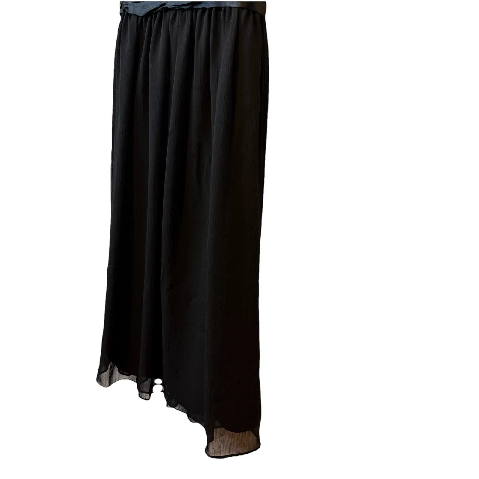 London Style Times Dress Black Rushed Top Sleeveless EUC Cocktail Evening Sz 8 # - Image 5