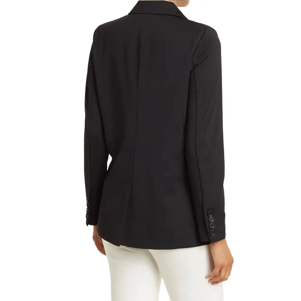 Adrianna Papell Twill One Button Blazer in Black Size Large - Image 3