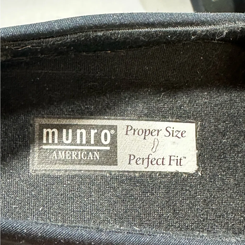 Munro Womens Cindi Navy Blue Stretch Fabric Block Heel Comfort Shoes 7 SS - Image 7