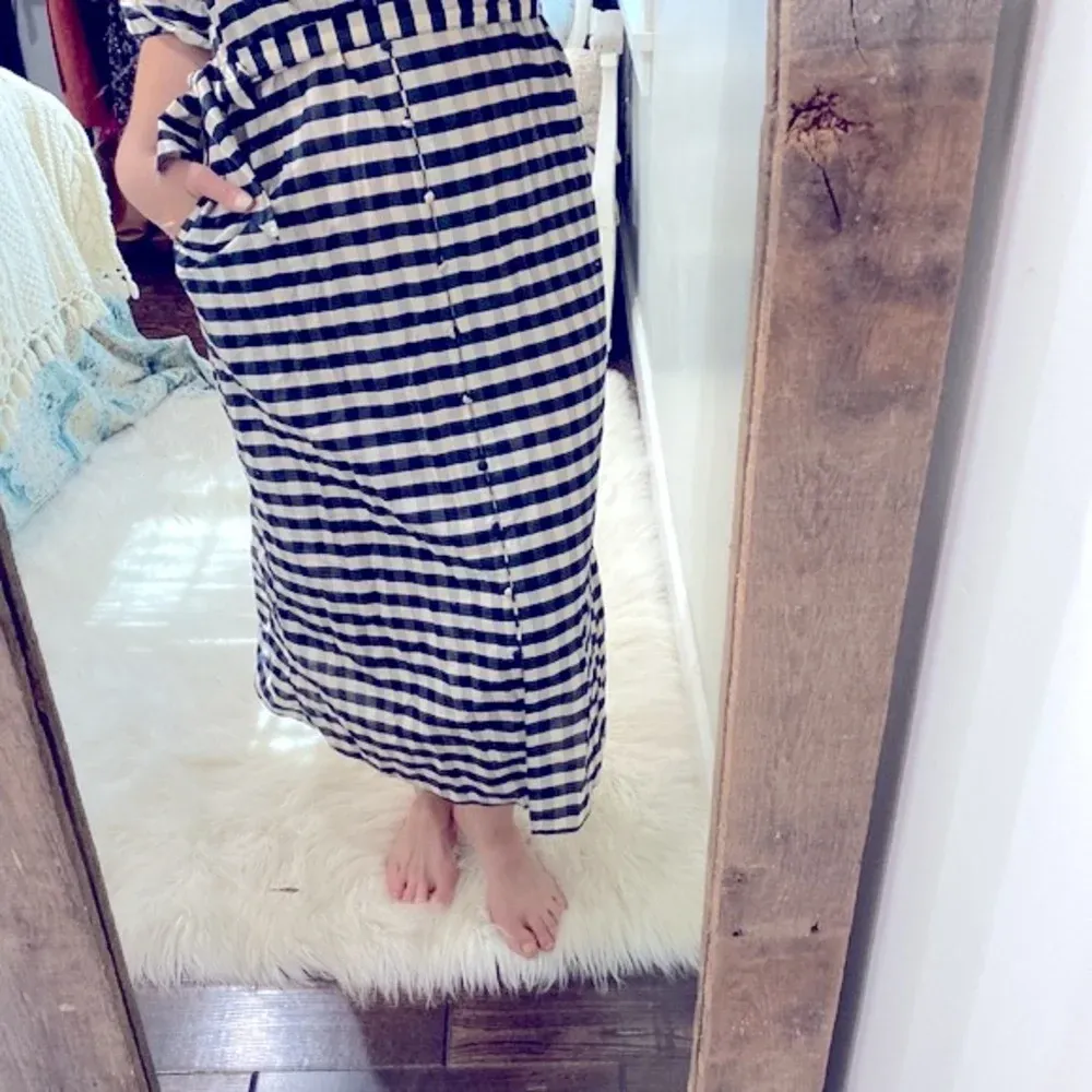 H&M checkered maxi dress size xsmall - Image 6