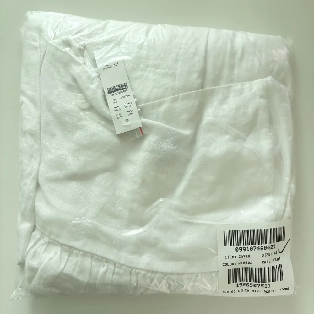 NWT J. Crew Squareneck Midi Dress Linen White - Image 6