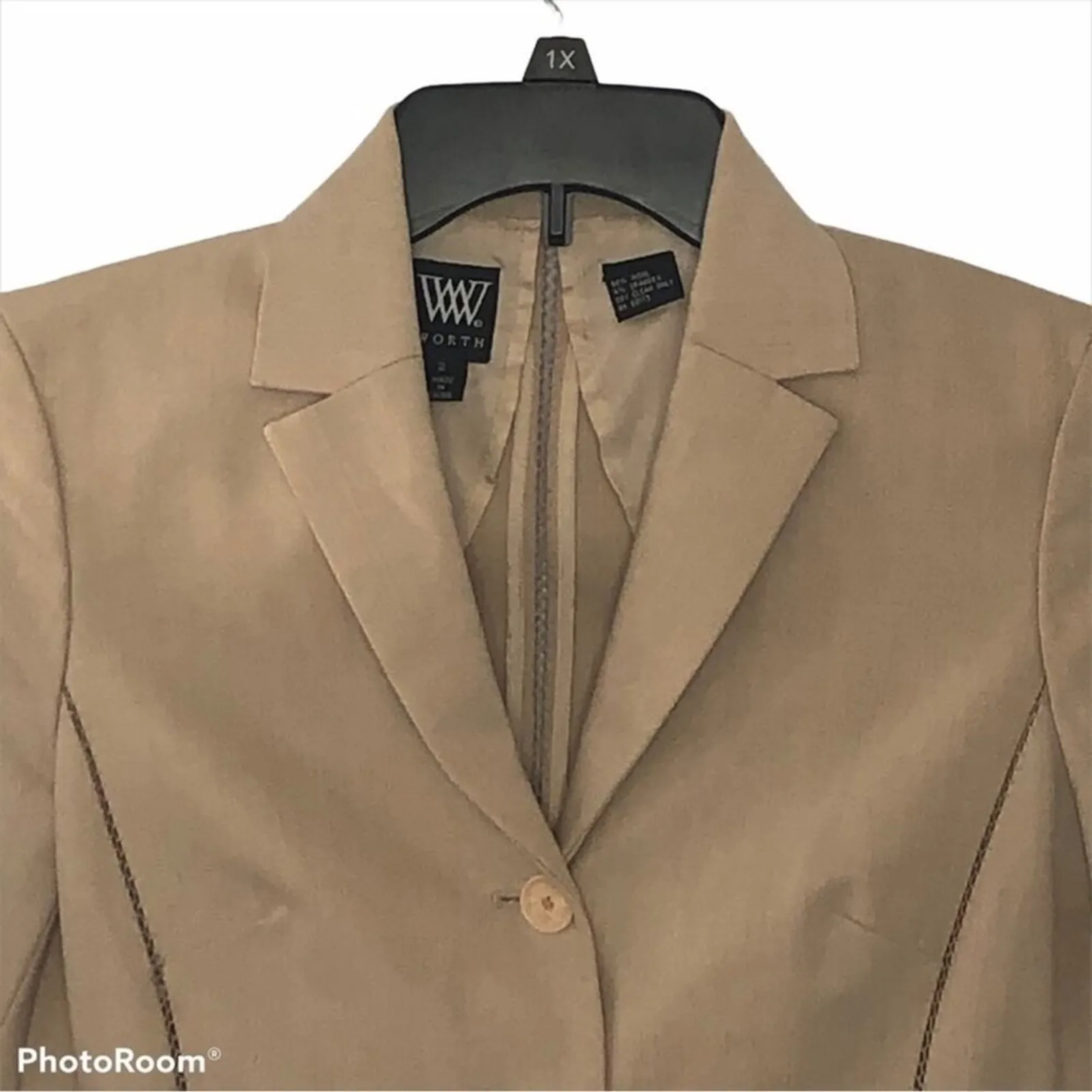 WORTH Tan Wool Blend 3 - Image 3