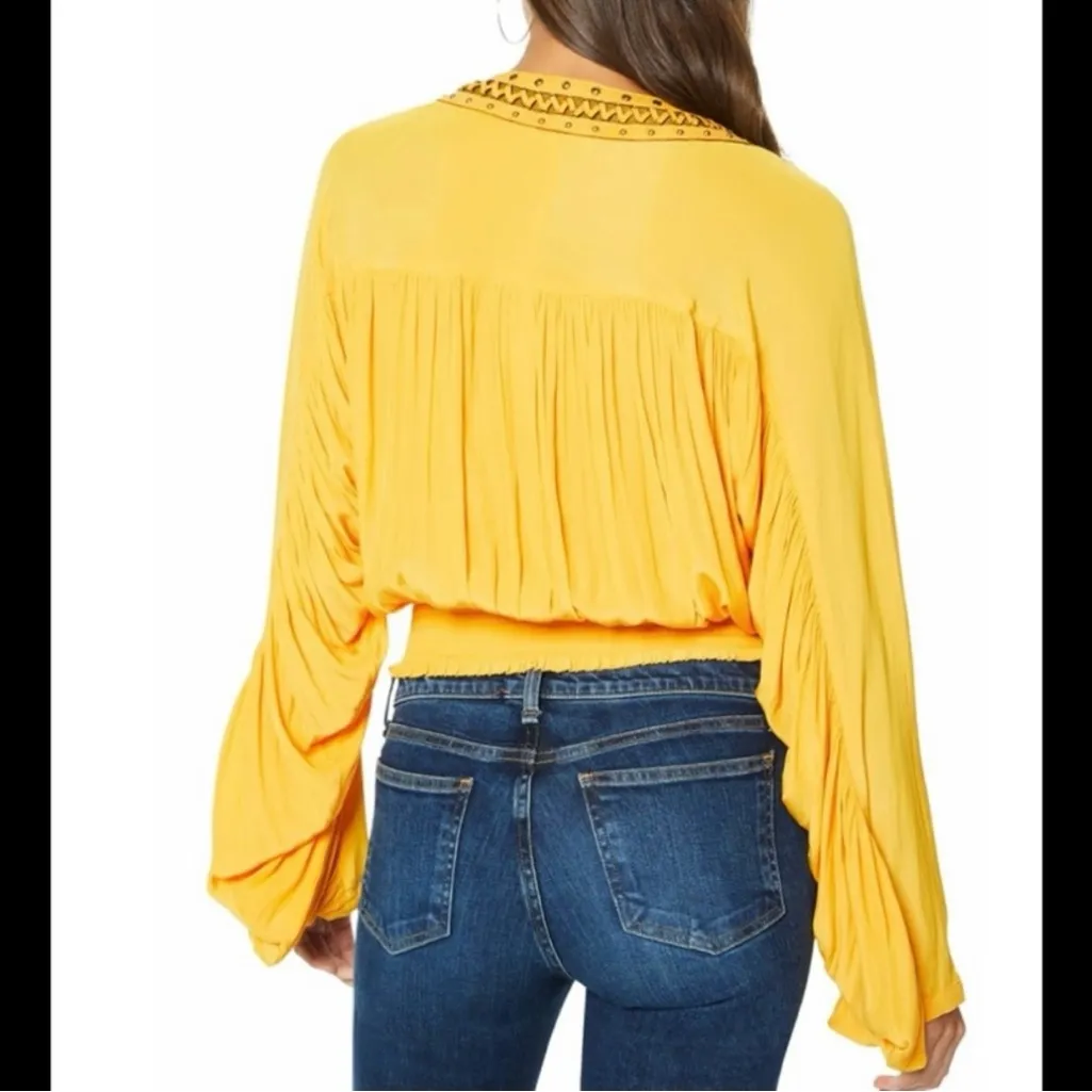 Ramy Brook Jodi Blouse Top in Tangerine Size Small - Image 11