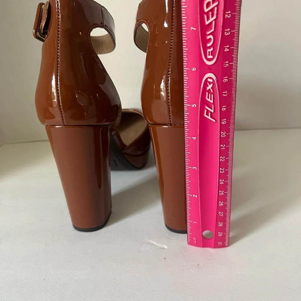 Sun + Stone Women's Tan Platform Heels Brown Size 7 - Image 3