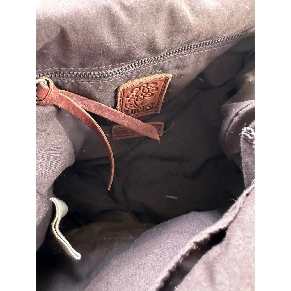 Lucky Brand Abbey Road Fold Over Italian Lamb Leather Crossbody Messenger Bag - Image 4