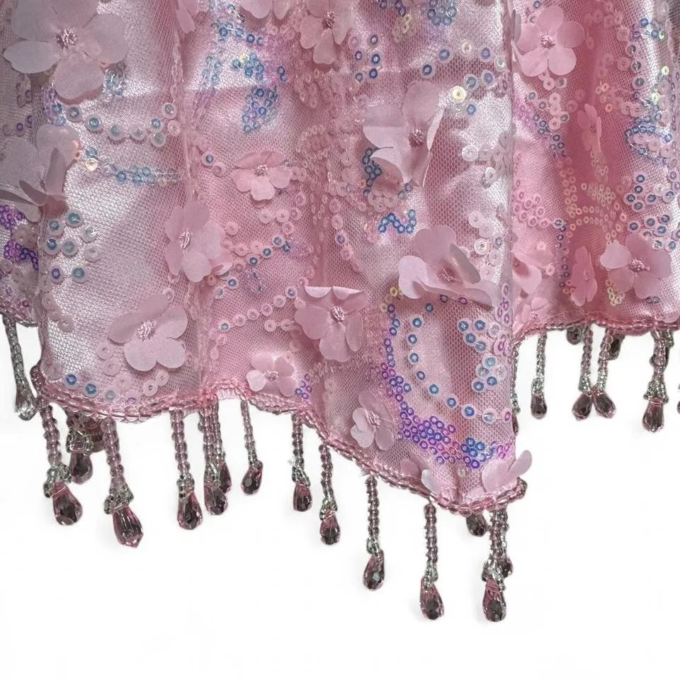 Sugar Thrillz NWT Dollskill Sequin Pink Beaded Cami XXL Pastel Goth Y2K Mcing - Image 4