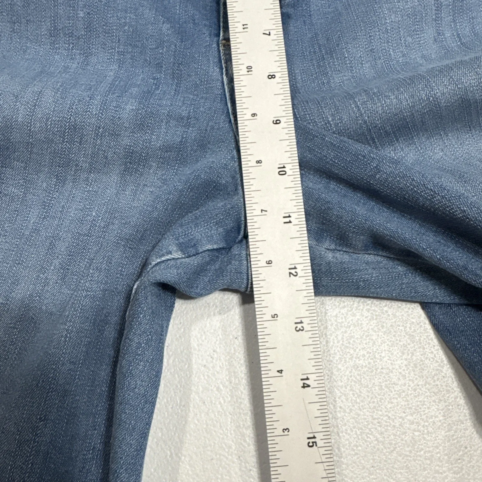 Lee Classic Fit Jeans Women's 14 Medium High Rise Straight Leg Blue Denim Pants - Image 7