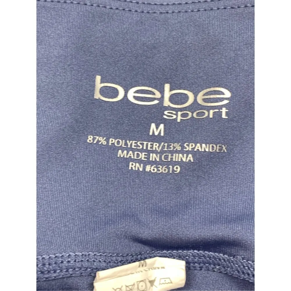 Bebe Sport Women's Pull On Ankle Length Mid-Rise Leggings Blue Size Medium - Image 5