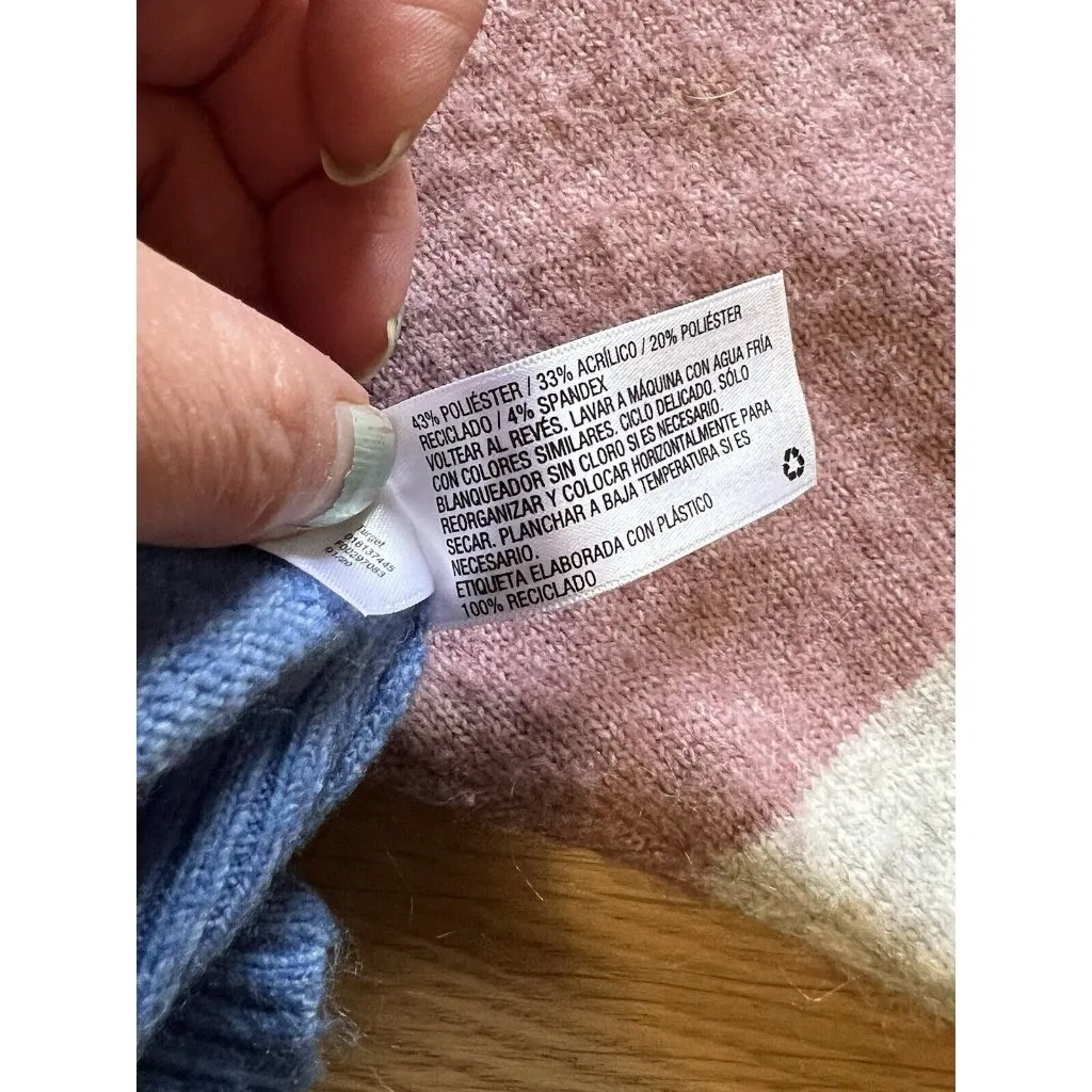 A‎ New Day Women’s Long Sleeve Sweater Size Large Colorful Career Preppy Modern - Image 8