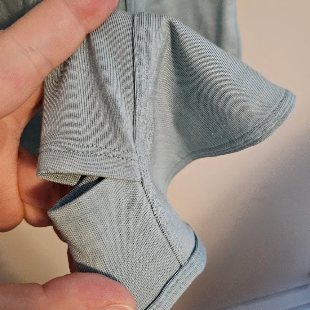 Allbirds Quarter Zip Pullover Natural Run Mid Layer Green Hush Athleisure Casual - Image 6