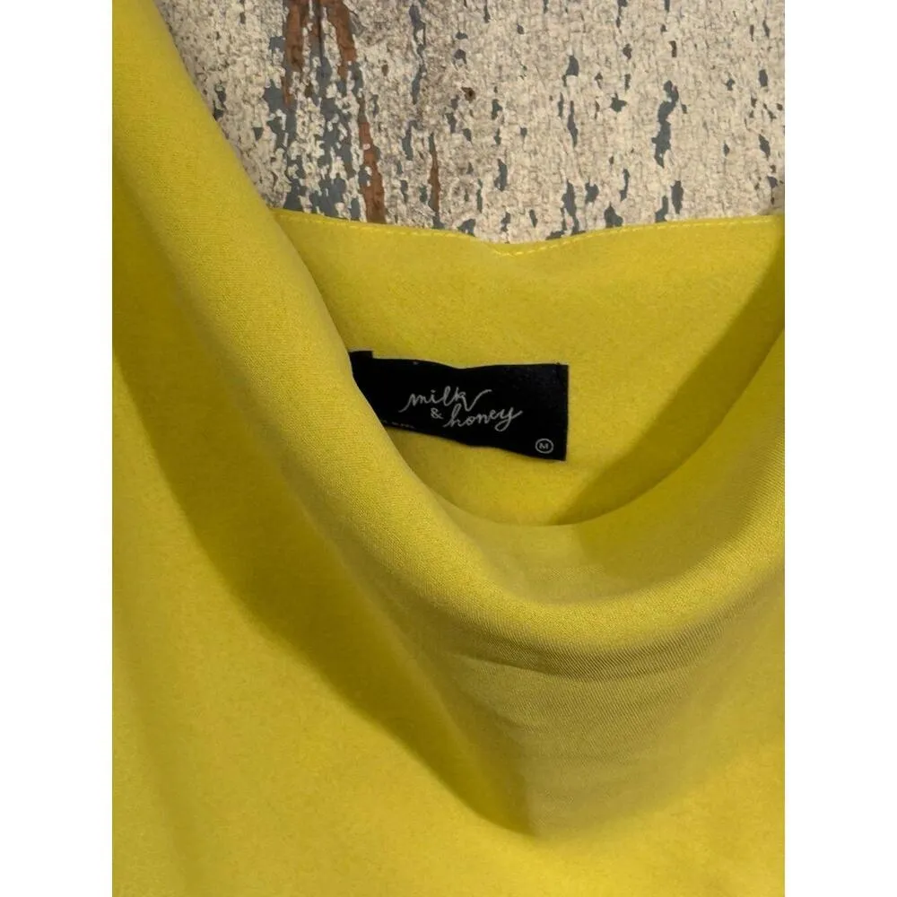 Milk and Honey yellow tank top, size Medium - Image 2