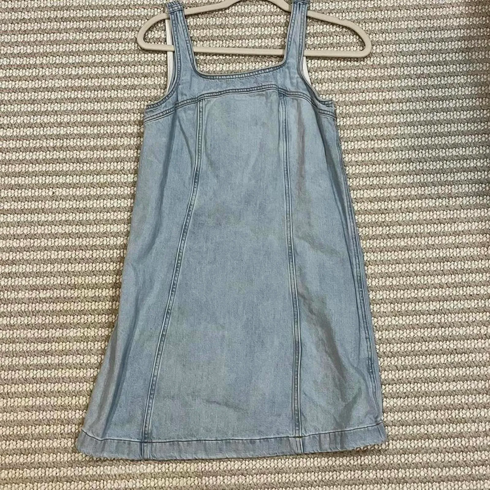 MADEWELL Denim A-Line Sleeveless Mini Dress - Image 4