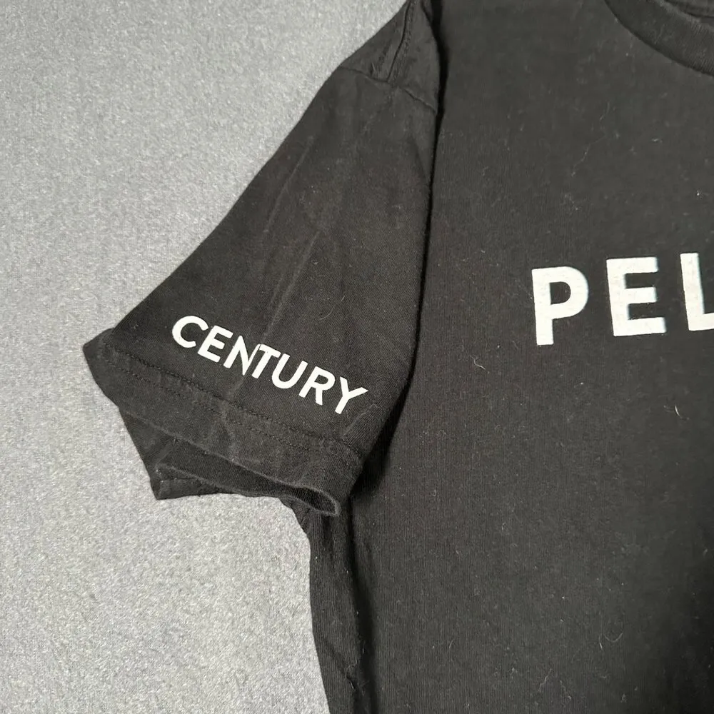 Peloton Womens XS Black Short Sleeve Athletic Crew Neck Tee T-shirt Century 100 - Image 4