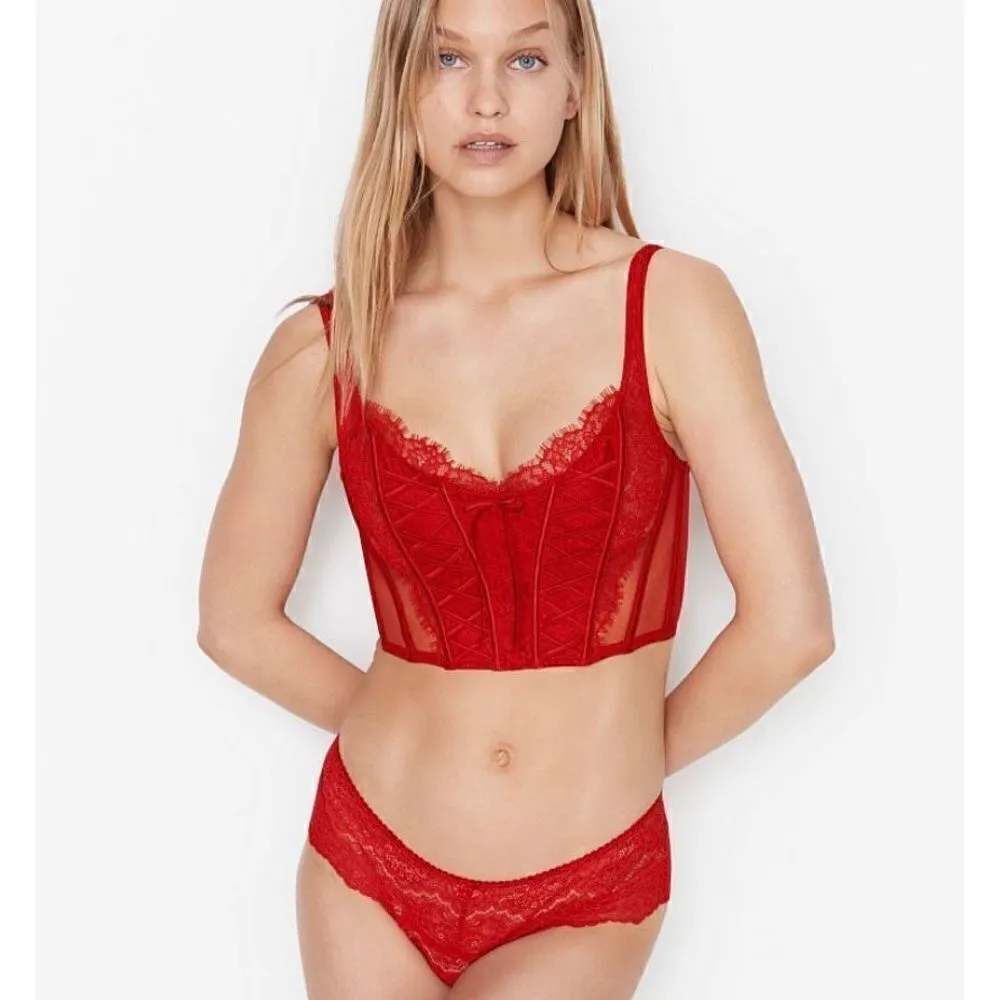 NWT Victoria’s Secret Unlined Lace-Up Corset Top size small - Image 3