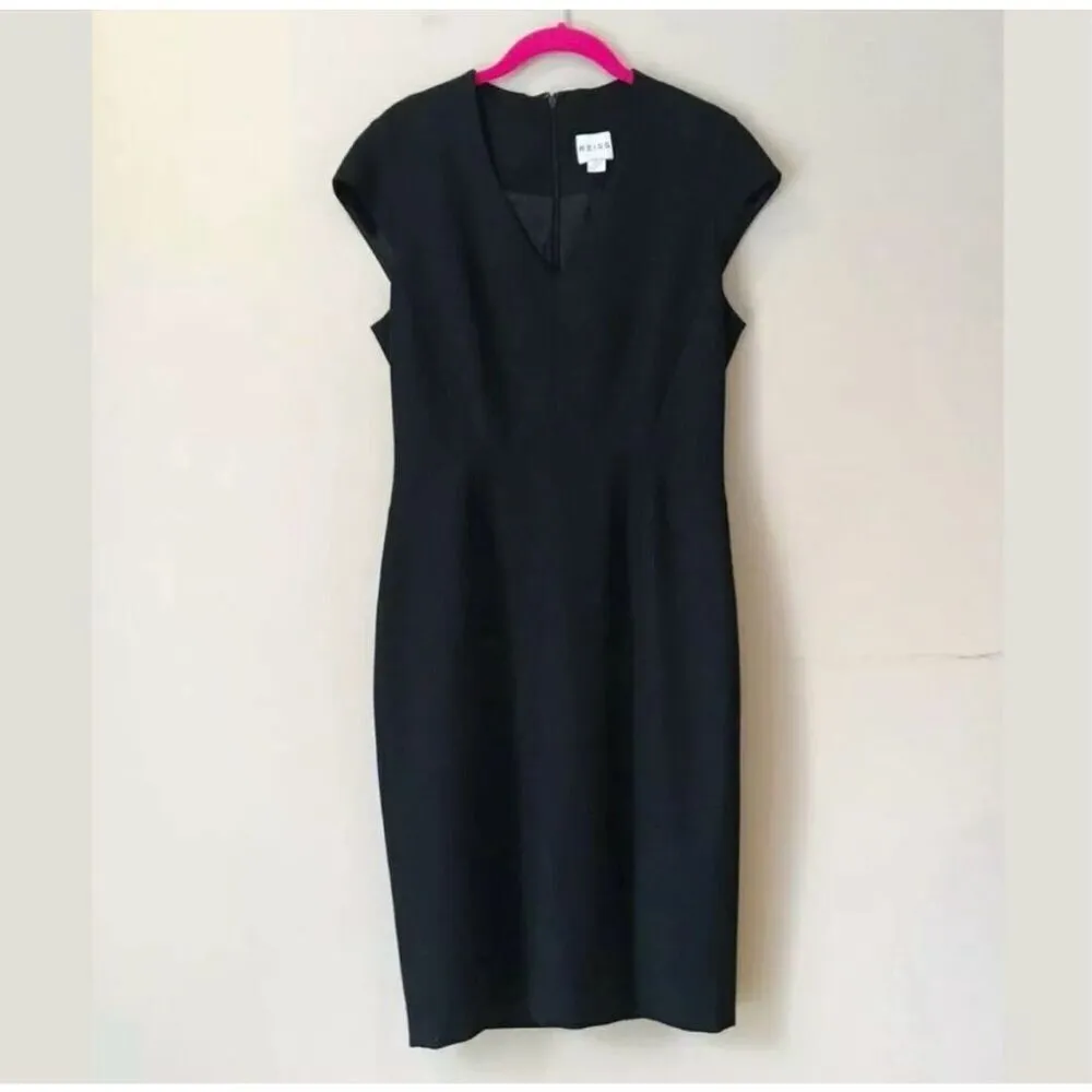 Reiss Abbi Fay shift dress black size 8 excellent condition - Image 3