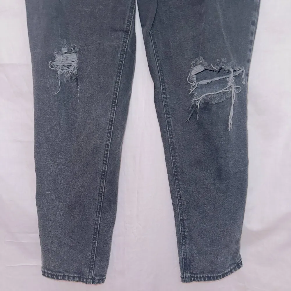 Tinseltown Black Wash Denim High Rise Mom Jean size 11 - Image 4