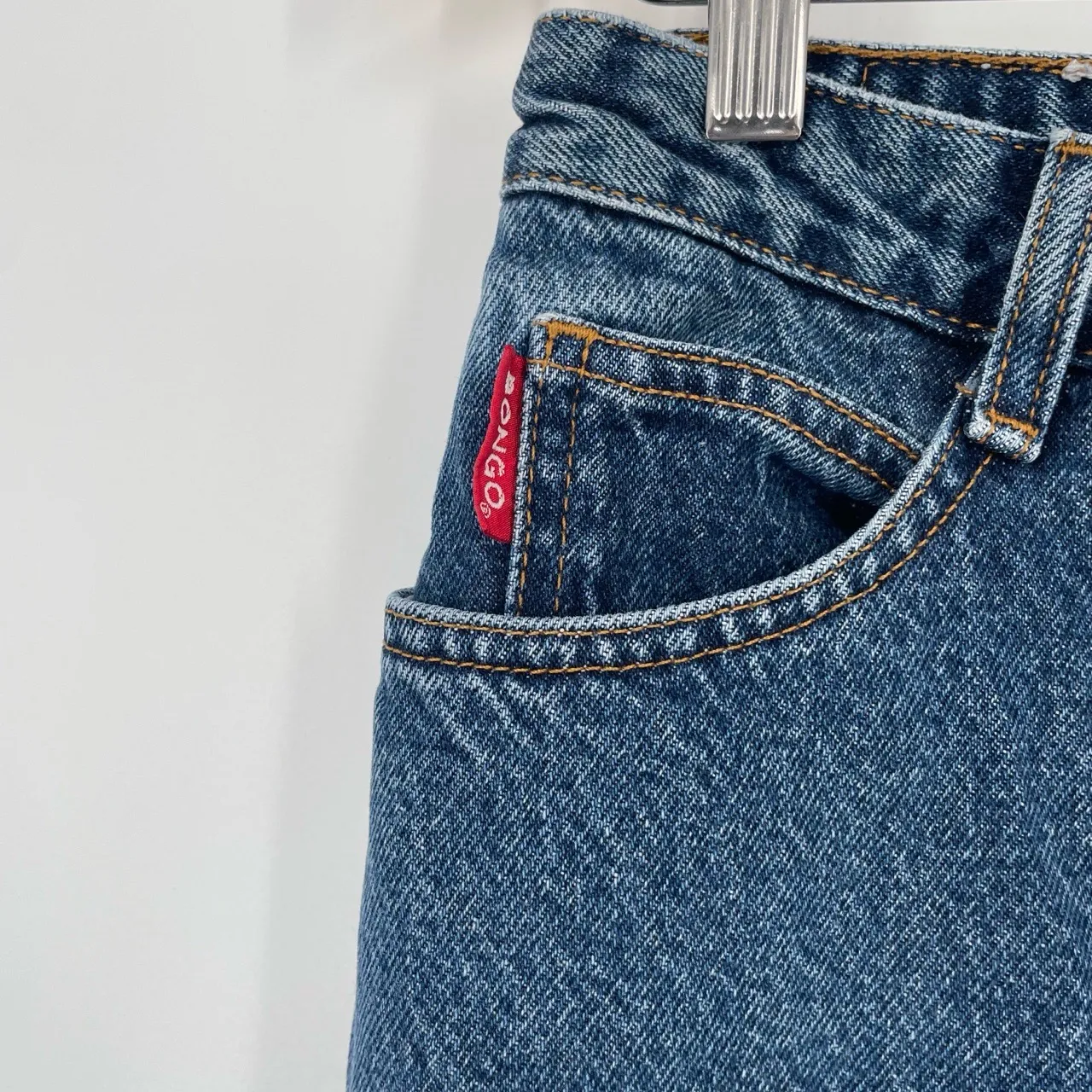 Bongo Womens Vintage 90's High Rise Distressed Medium Wash Grunge‎ Jeans Size 28 - Image 7