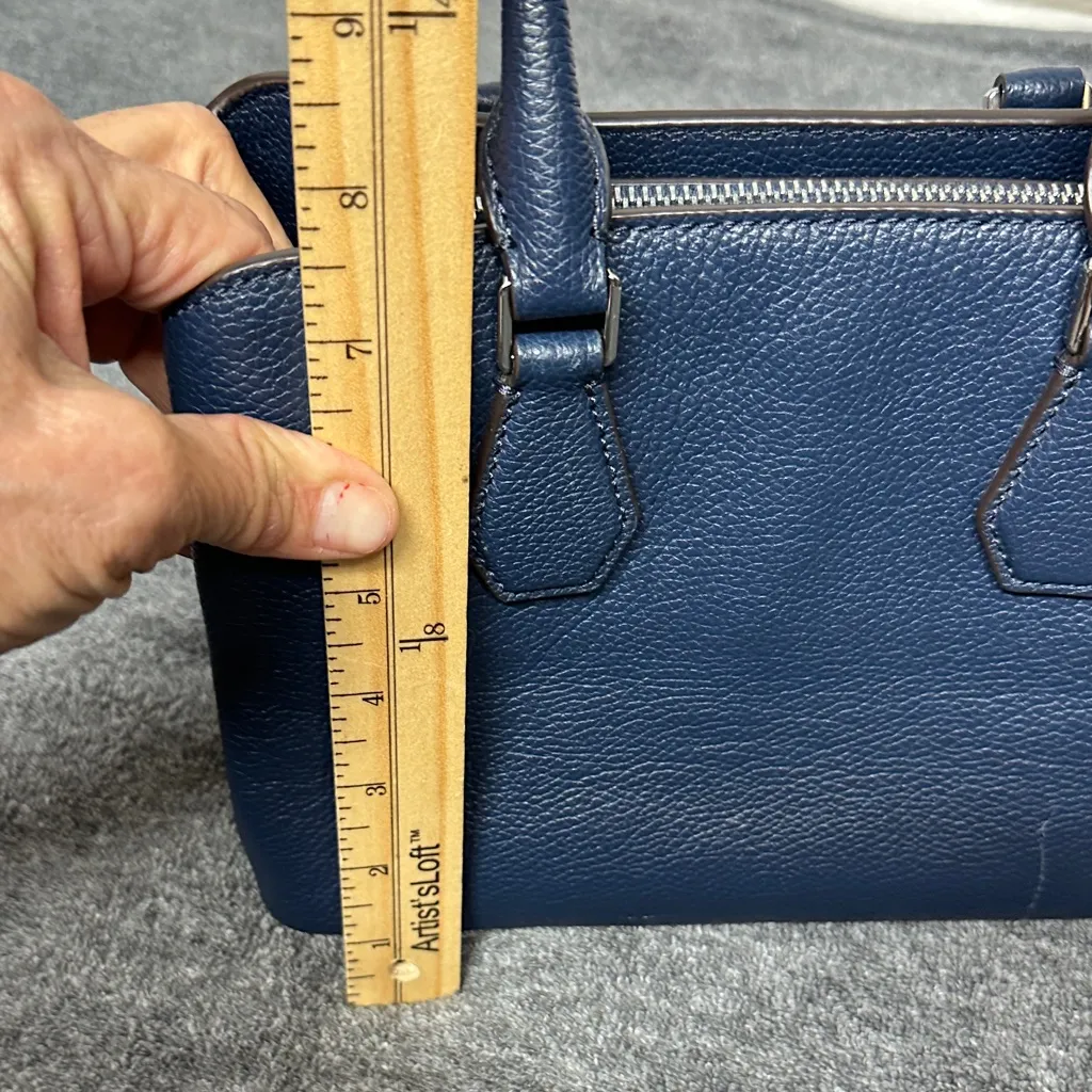 Michael Kors Dark Blue Satchel Bag - Image 9