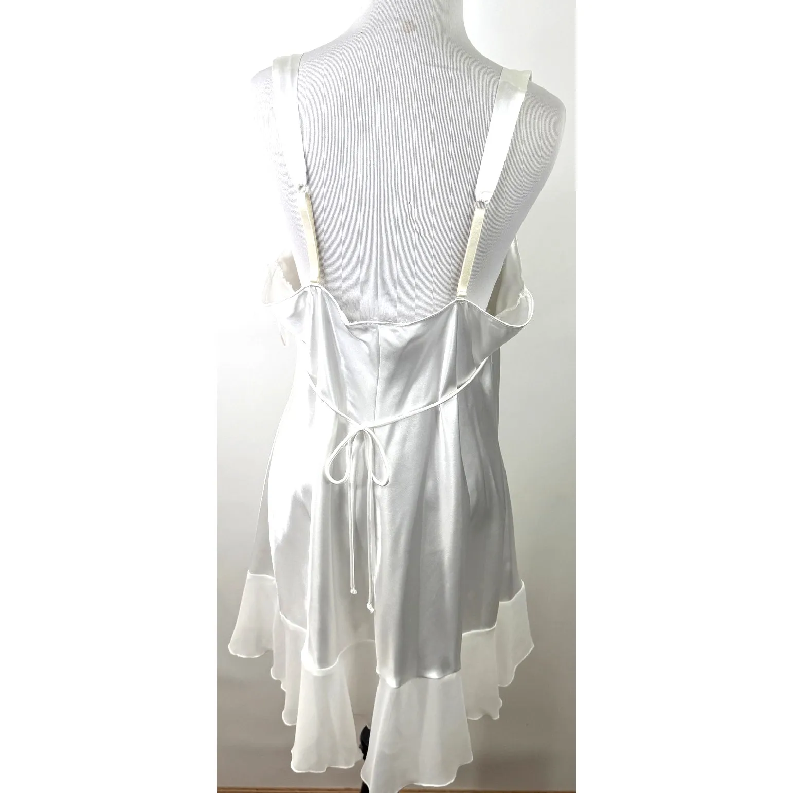 Linea Donatella White Lingerie Bridal Slip Dress Size XL - Image 5