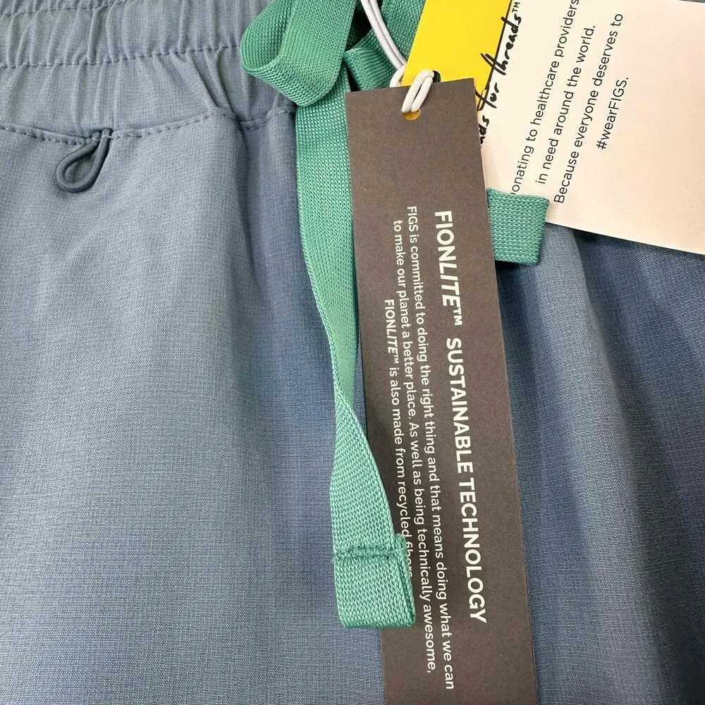 FIGS Blue Saumer High Waisted Drawstring Scrub Pants Size XX-Small - Image 7