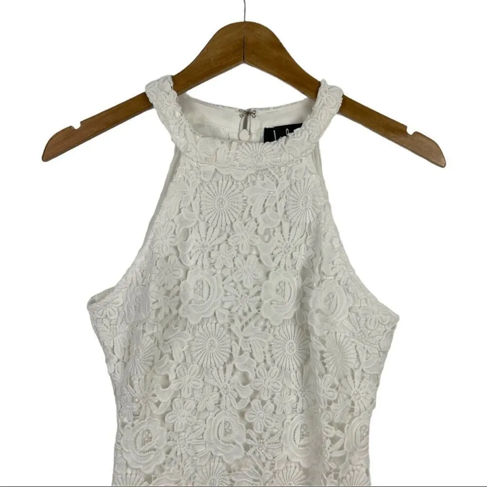 Lulus Love Poem Ivory Lace Mini Party Dress XS - Image 5