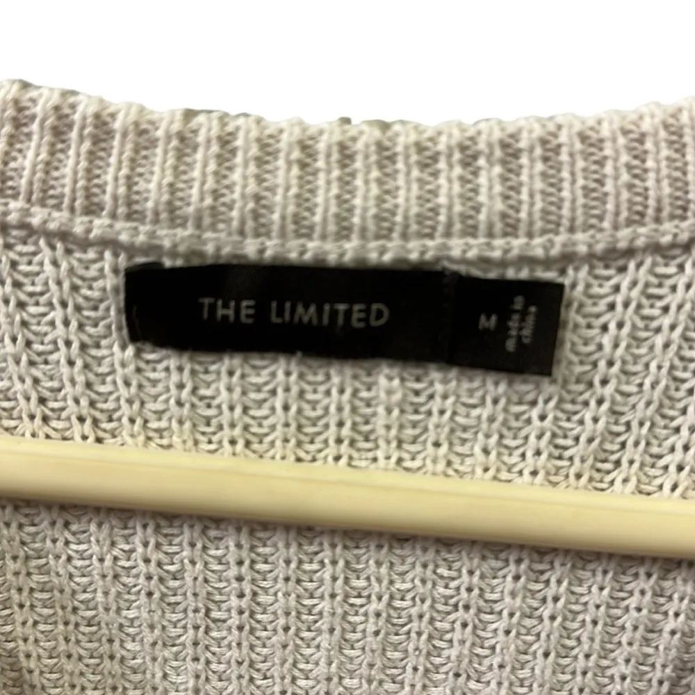 The Limited Knit Snakeskin Print 3 Quarter Raglan Sleeve Sweater Womens Medium - Image 9