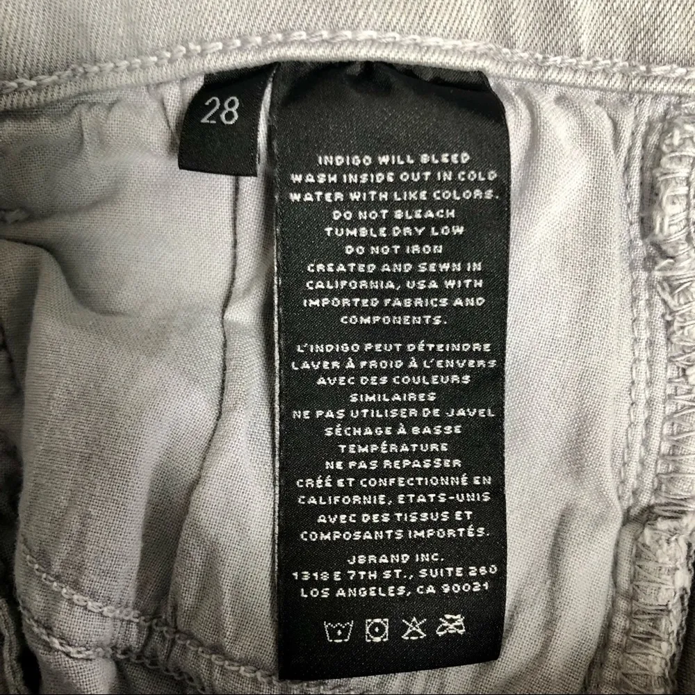 Alana High Waist Crop Skinny Jeans Georgetown Shockwave Tie-Dye Grey 28 - Image 9