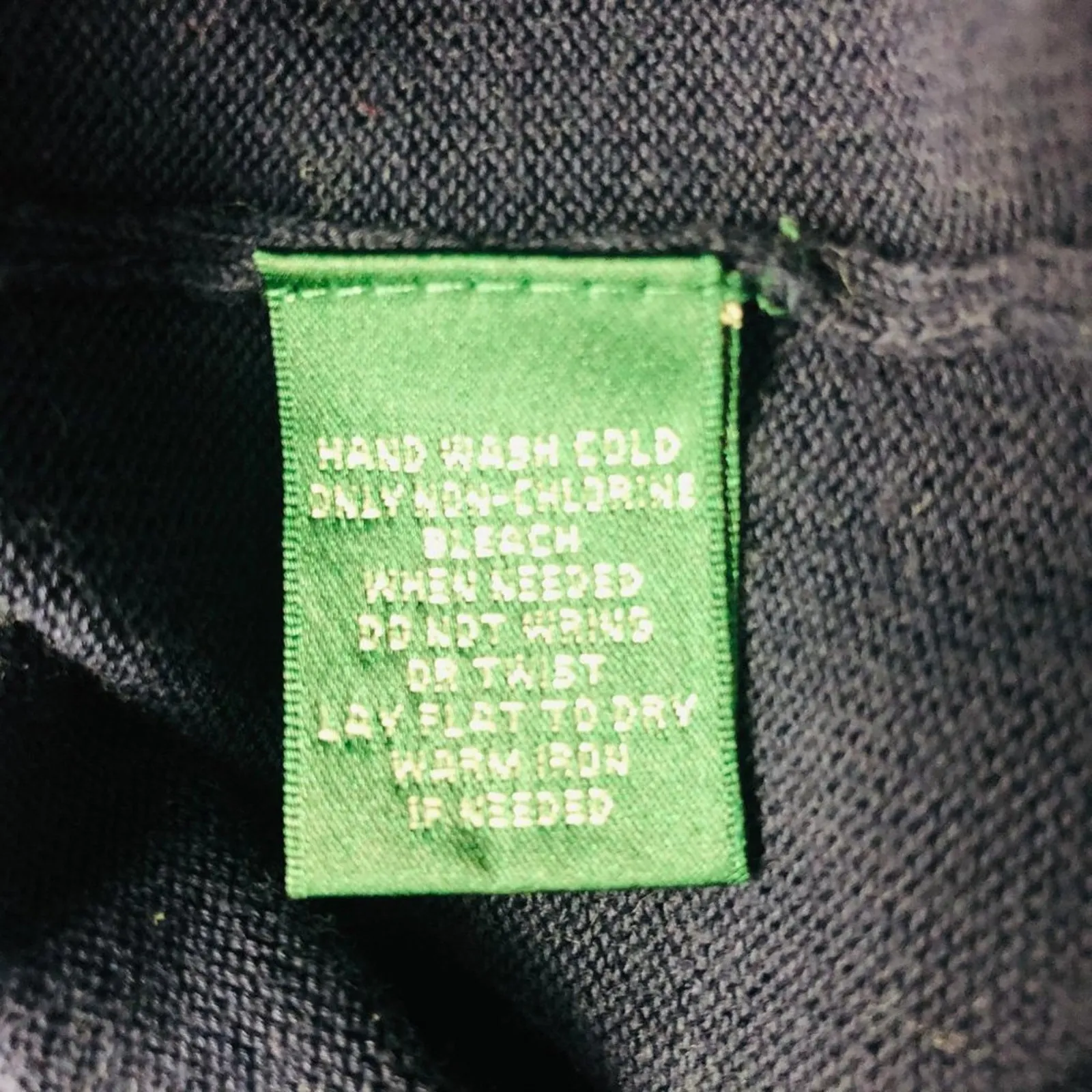 Lauren Ralph Lauren Ruffle Short Sleeve Blue Blouse/Sweater Size LP - Image 8