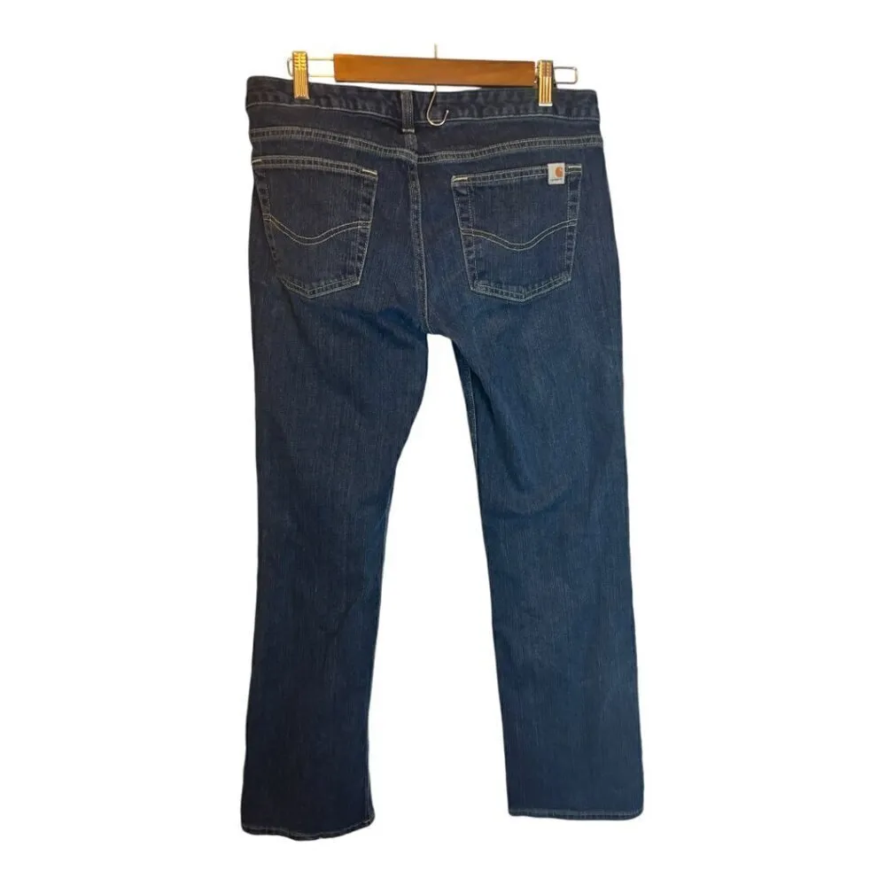 Carhartt Jeans Women's Size 8 Straight Fit Outdoor Denim‎ - Image 2