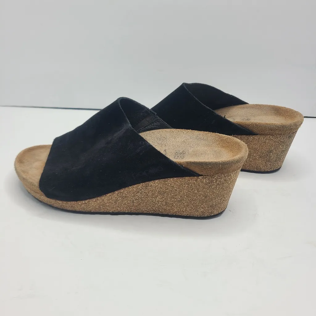 Birkenstock Papillon Namica Slide Black Suede Wedge Size EU‎ 40 - Image 3
