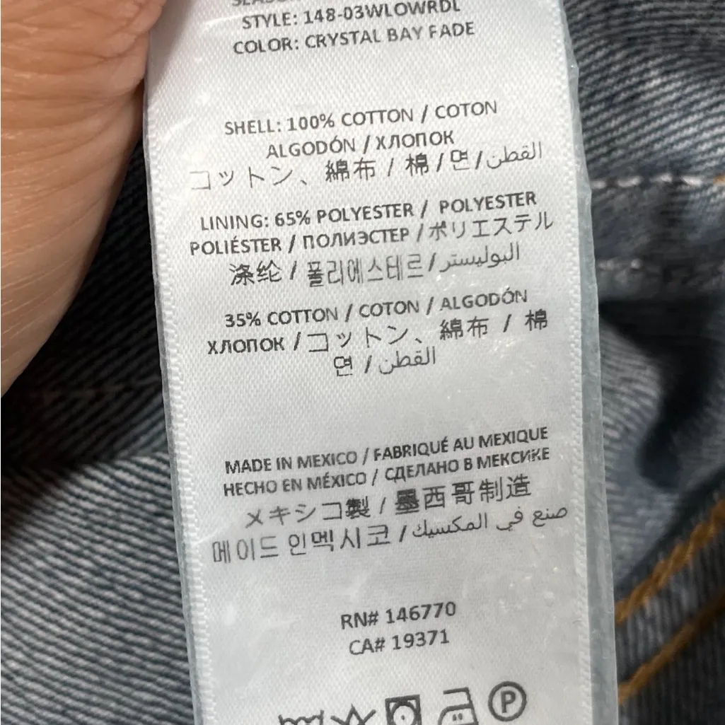 RE/DONE 70s  Wide-Leg Jeans in 60s Fade Organic Cotton Size 29 NWT Baggy - Image 13