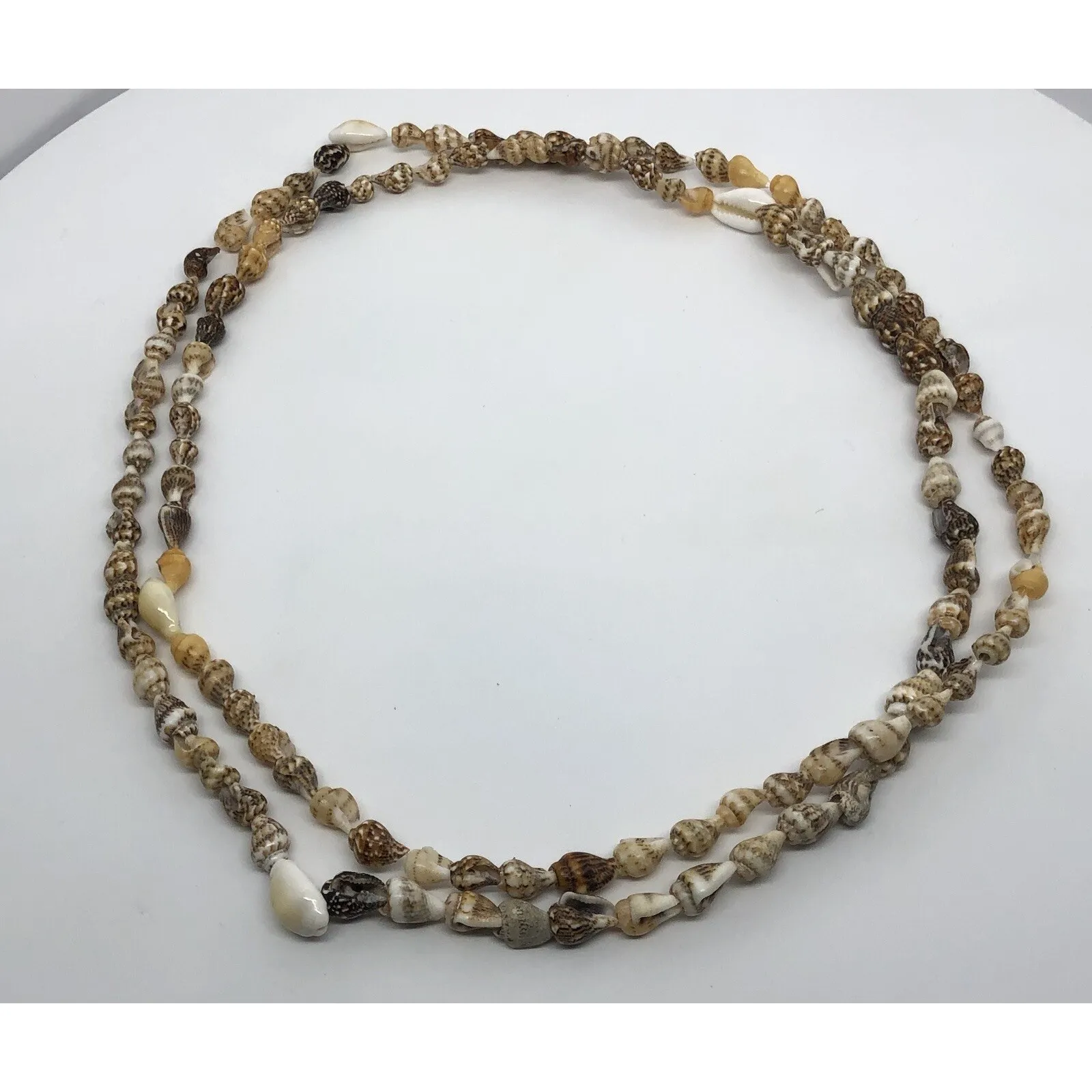 Vintage Cowrie Shell Necklaces Natural Shell Hand Made Jewelry‎ Beach Surf 32" - Image 4