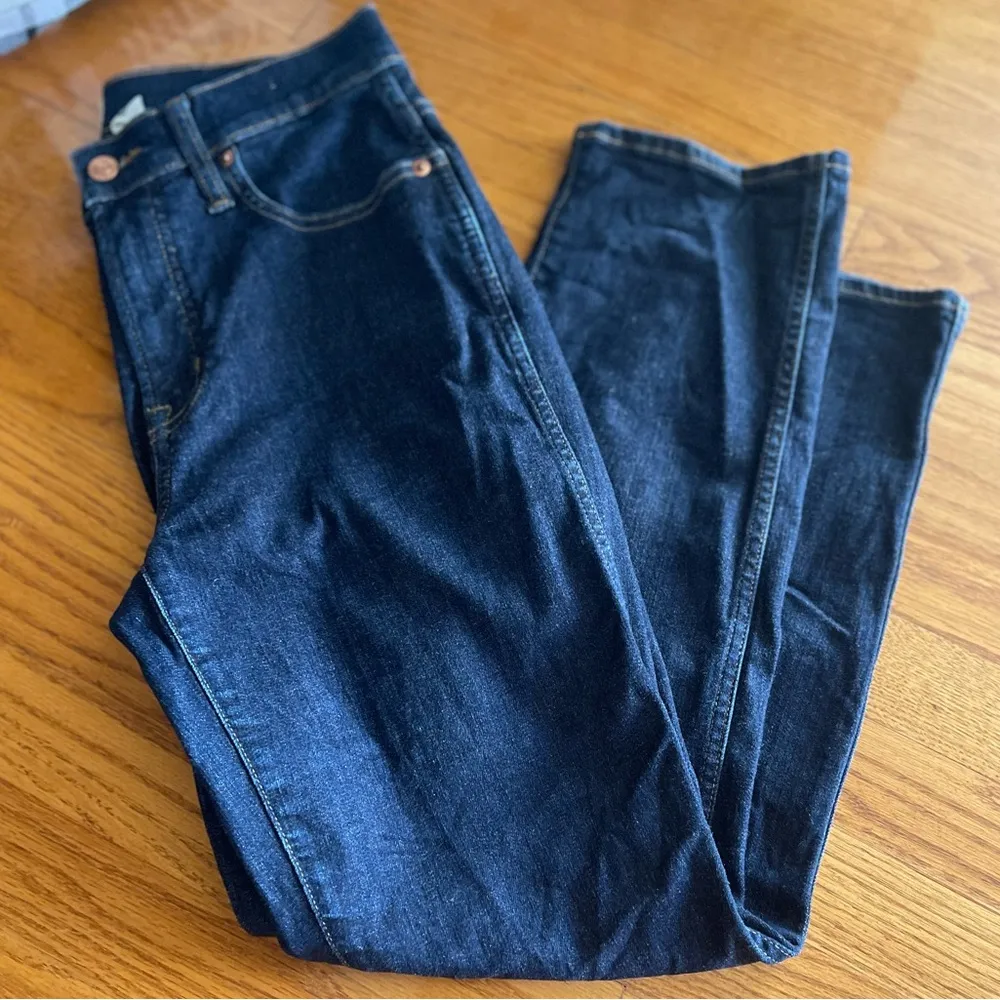 JCrew Women’s Vintage Straight Jeans in Dark Worn Blue - Image 7