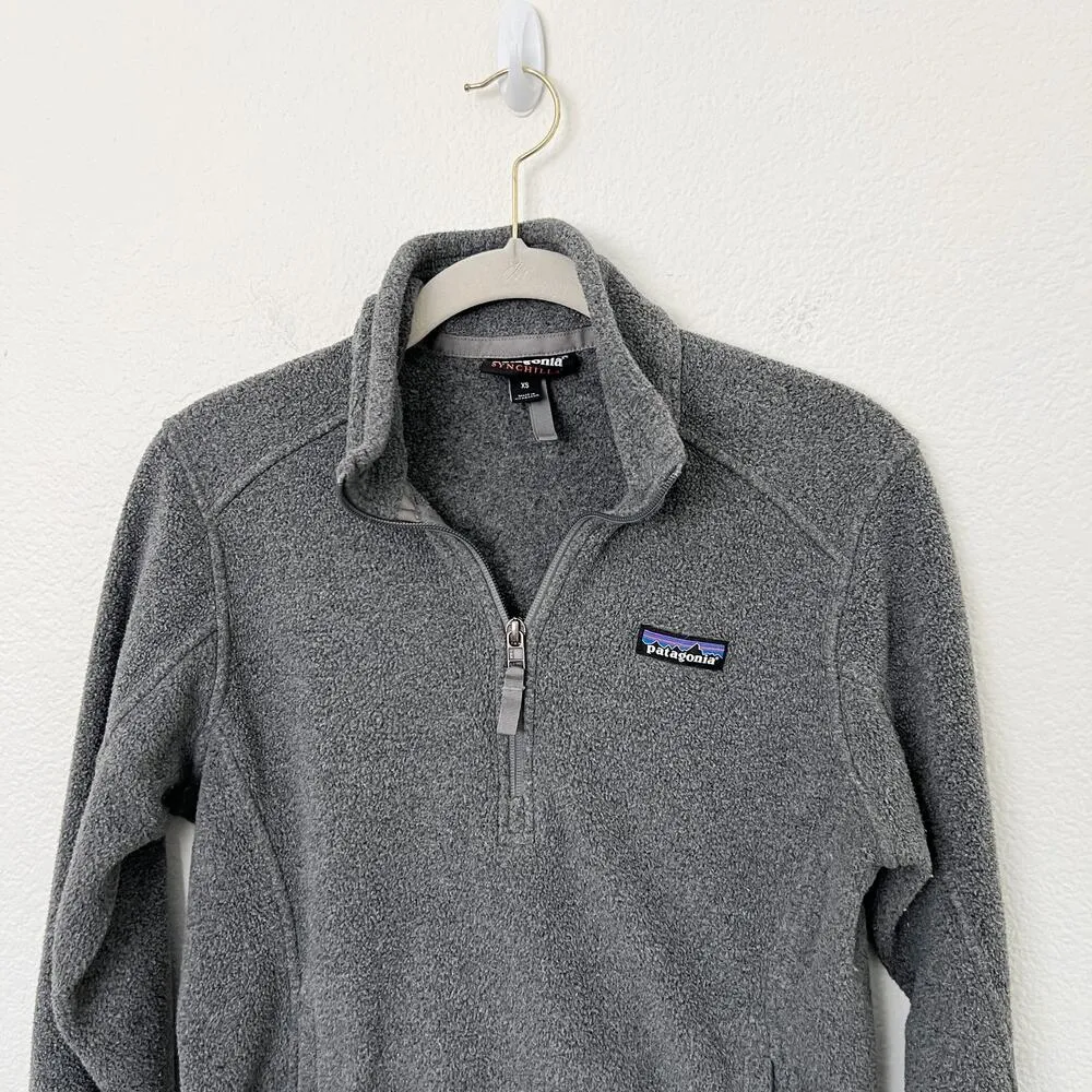 Patagonia [] Charcoal Gray Synchilla Half Zip Fleece Pullover Better Jacket Sz XS - Image 3