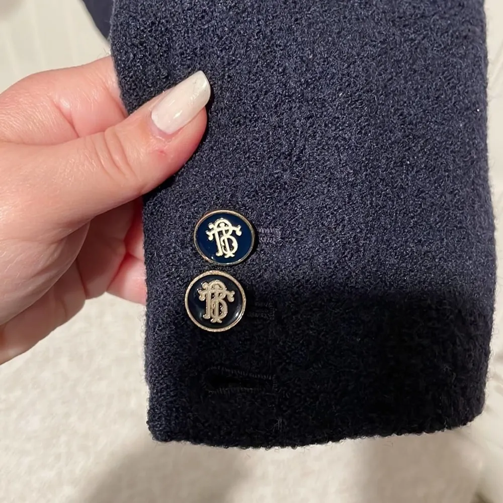 Tory Burch  navy wool blazer small - Image 9