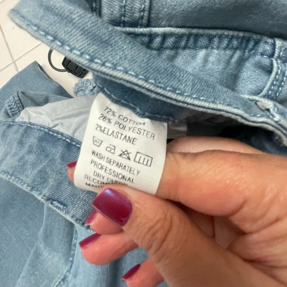 Petal & Pup Jeans NEW Light Wash Size 12 Skinny Classic High Rise Denim Blue - Image 4