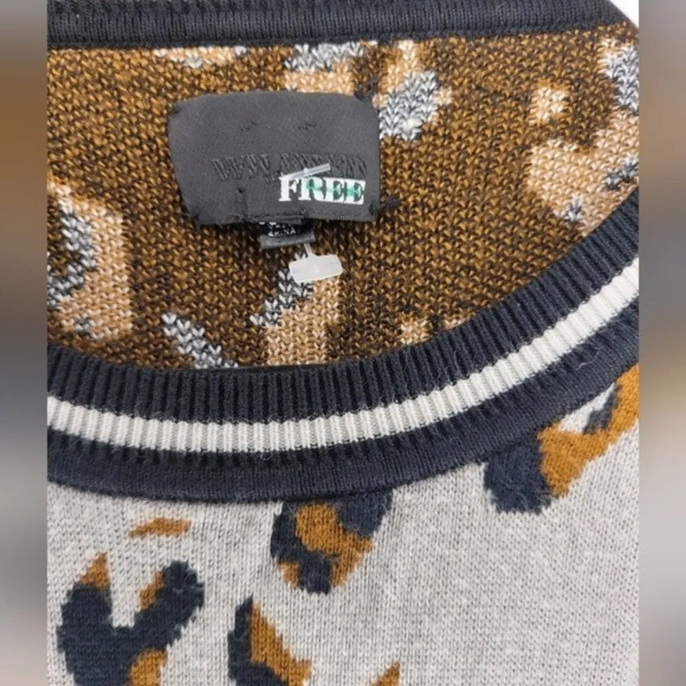 Aritzia Wilfred Free Leopard Cashmere Sweater M - Image 3