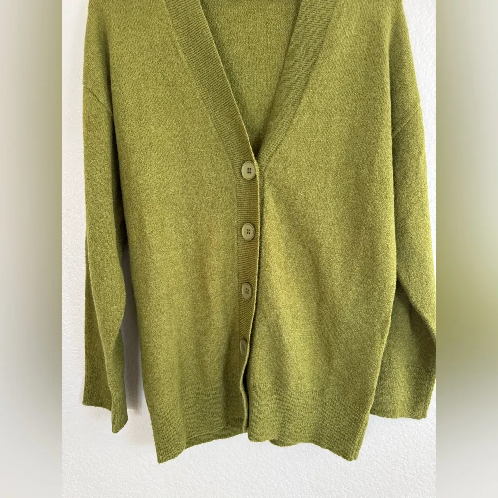 Camila Coelho Revolve Trista Oversized Cardigan Size Small Olive Green NEW $178 - Image 10