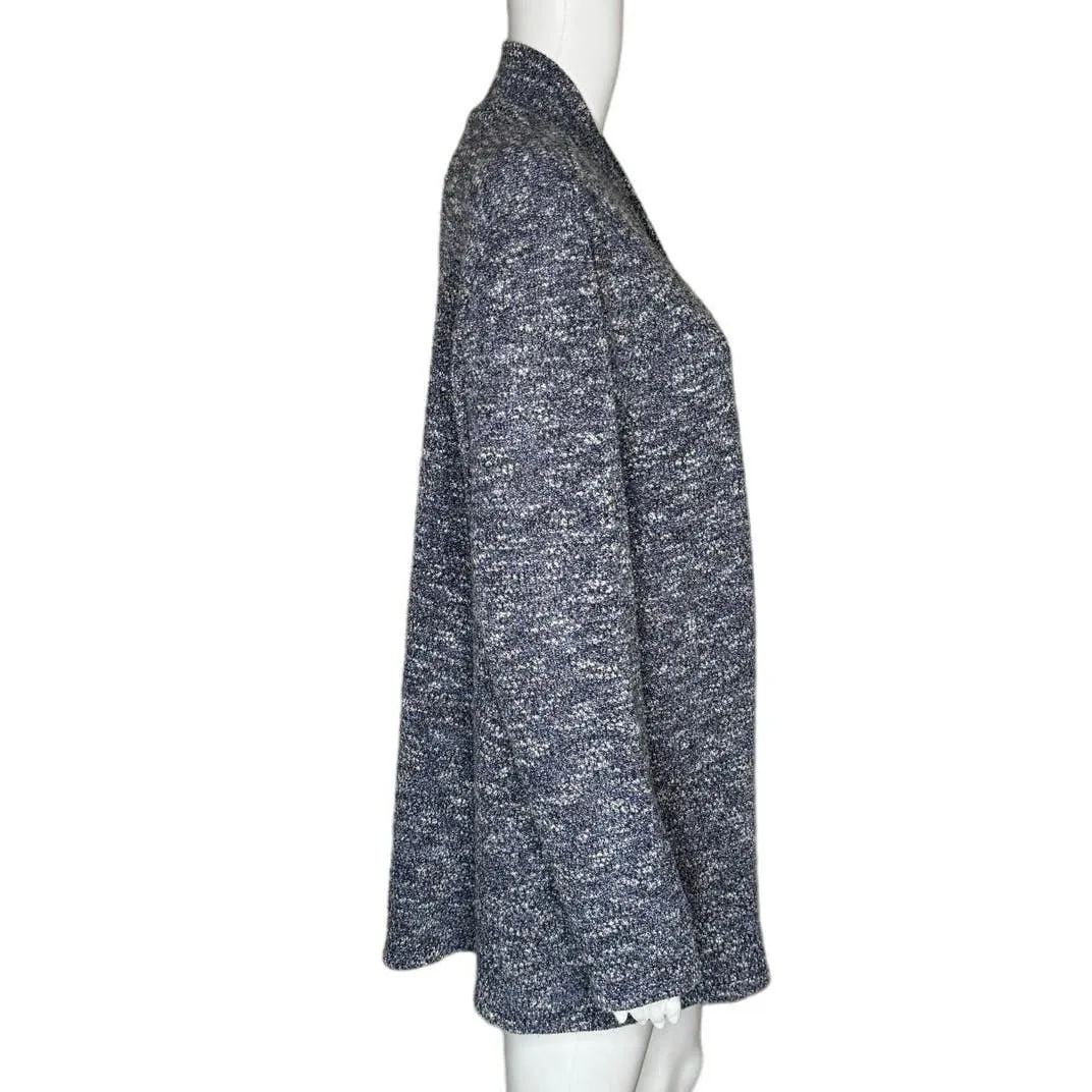 Lane Bryant Sweater Womens 14 16 Black White Marled Open Cardigan Casual Neutral - Image 2