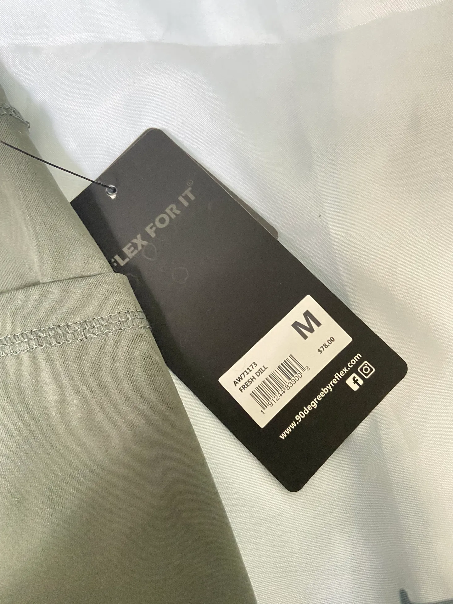 90 Degrees by Reflex dark Green Leggings - Image 4