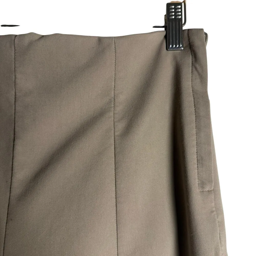 M.M. Lafleur Oshima Beige Slim Cropped High Rise Trouser Pants Size 10 Tan - Image 5