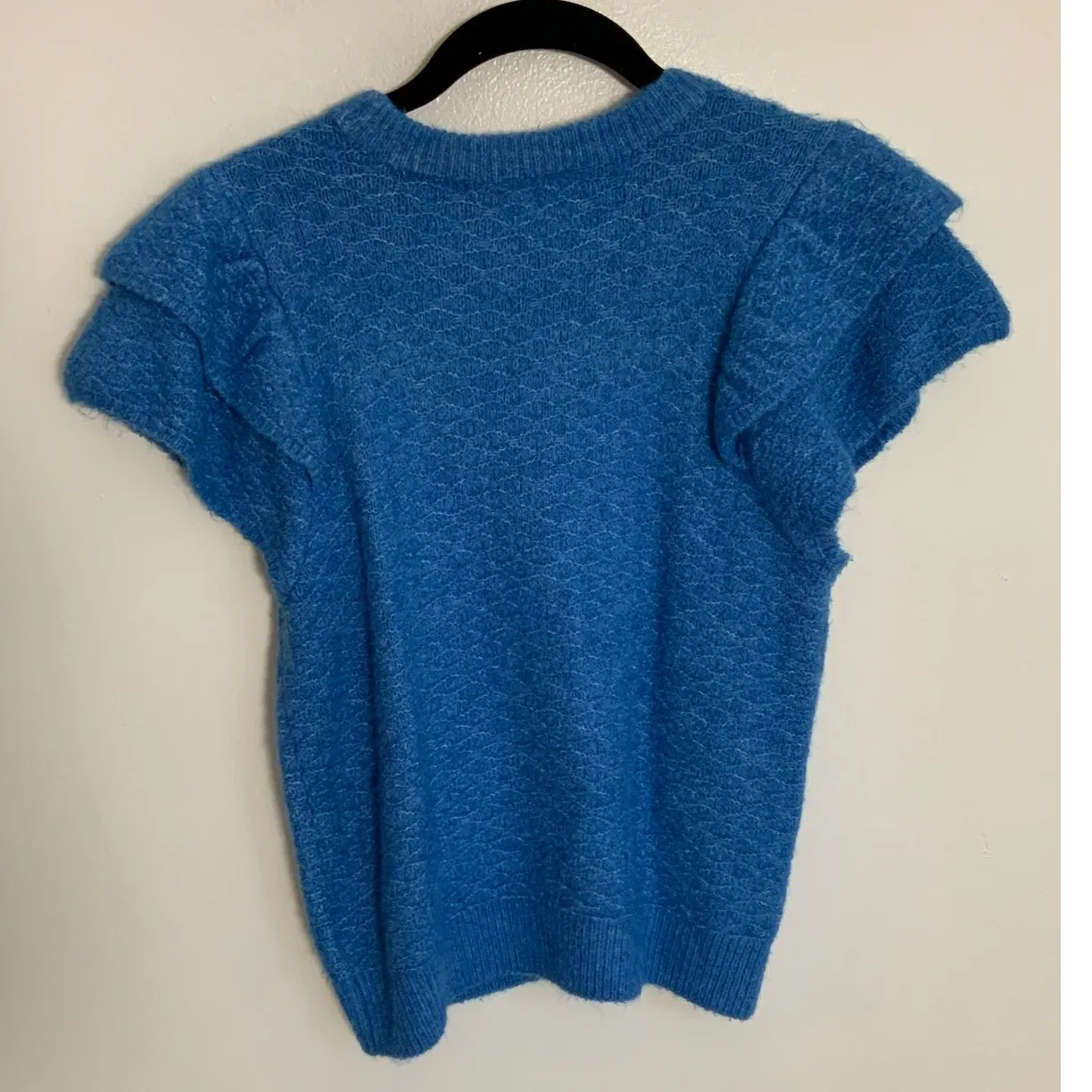 Lilla P Flutter‎ Sleeve sweater size medium Blue - Image 4