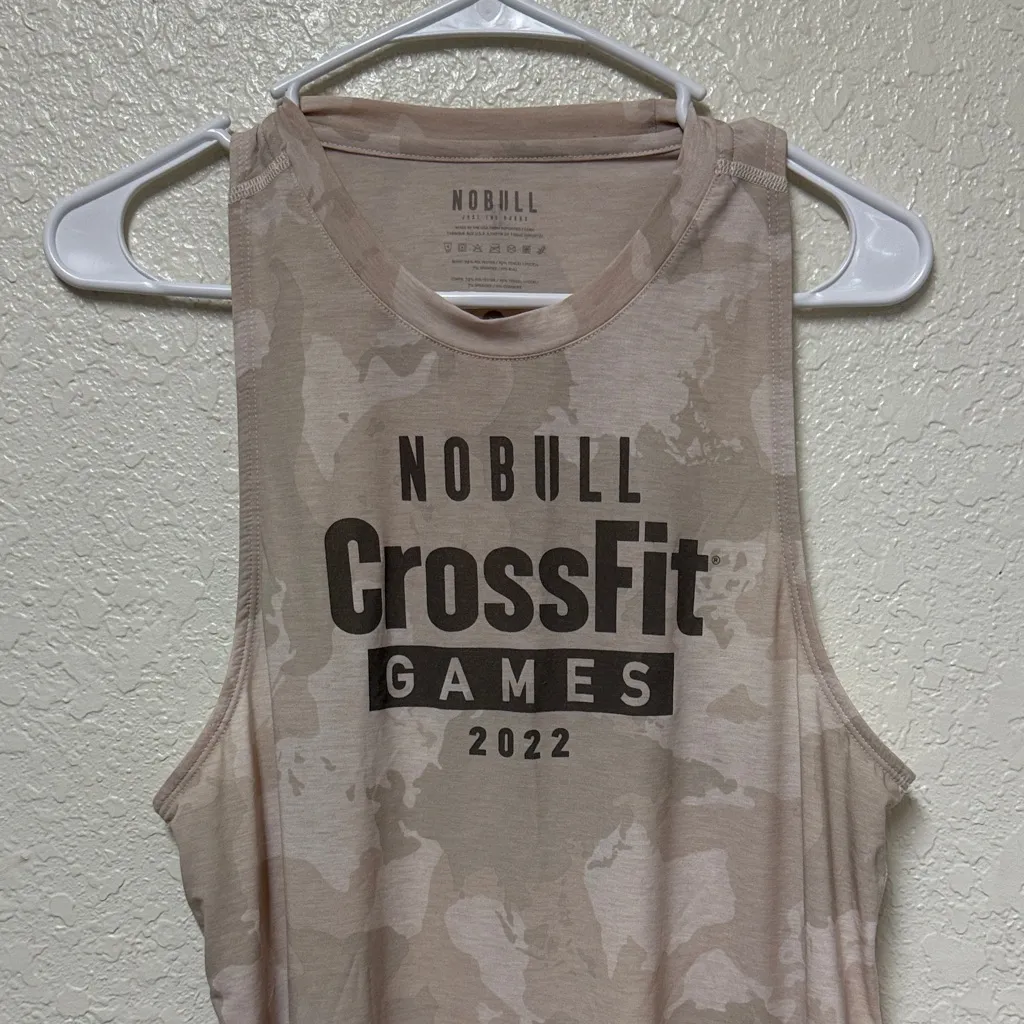 NOBULL Women's Beige CrossFit Games Muscle Tee - Image 8