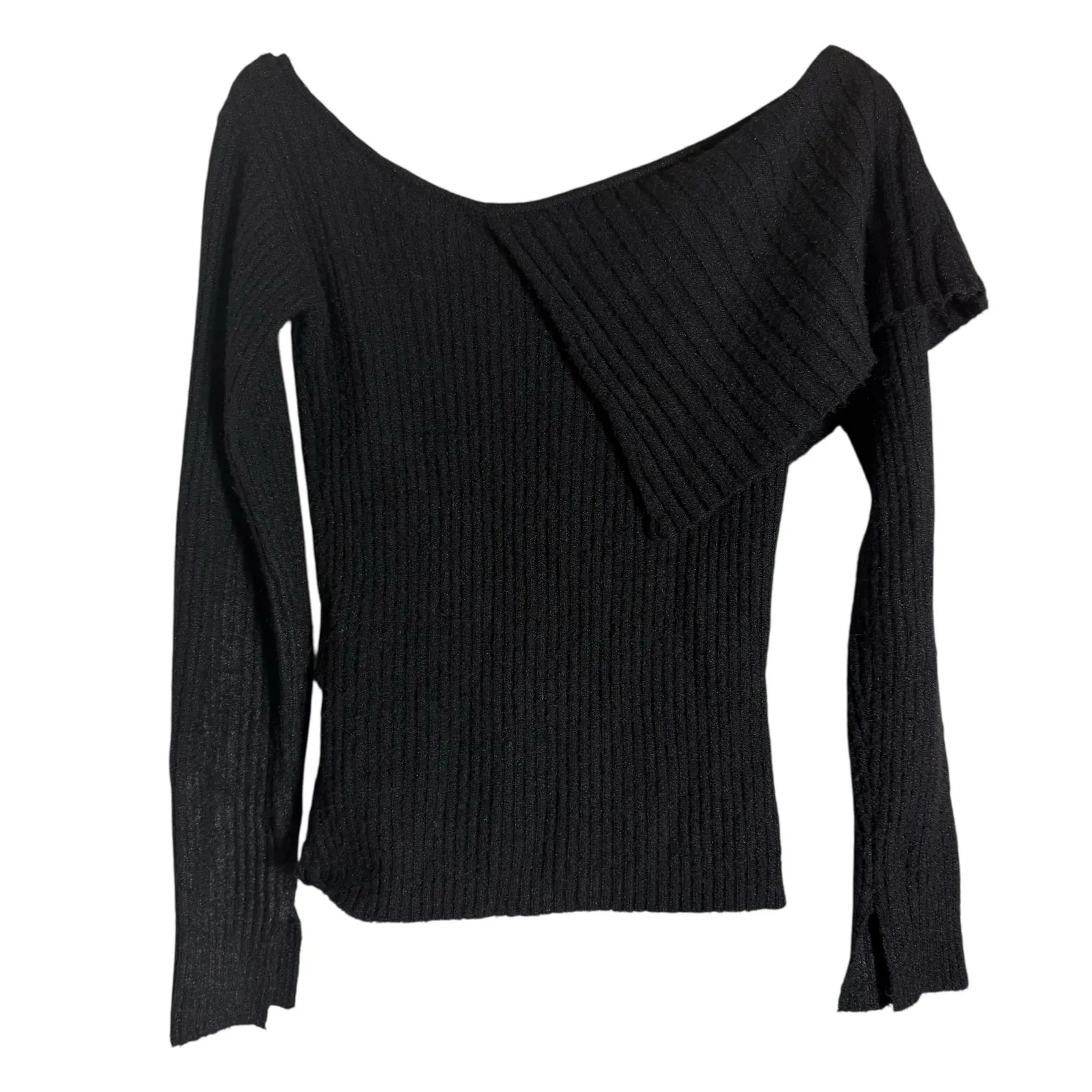 Central Park West Bailey Off the Shoulder Long Sleeve Knit Sweater Size Small - Image 10