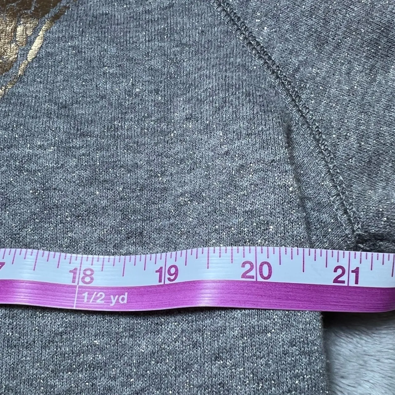 Aeropostale Crewneck Sweatshirt‎ Womens XL Grey Distressed Graphic NY Print Y2K - Image 7