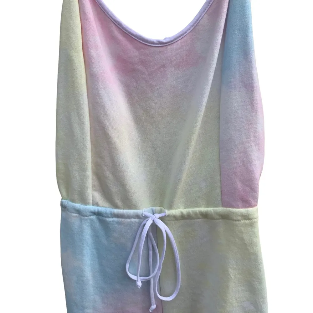Swim Dream Pool Party Romper Pastel Tie Dye Terrycloth Cover NWT Large - Image 3