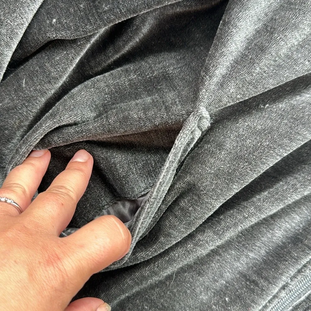 Vintage Fu Da Sport Velour Jacket Gray Medium - Image 2