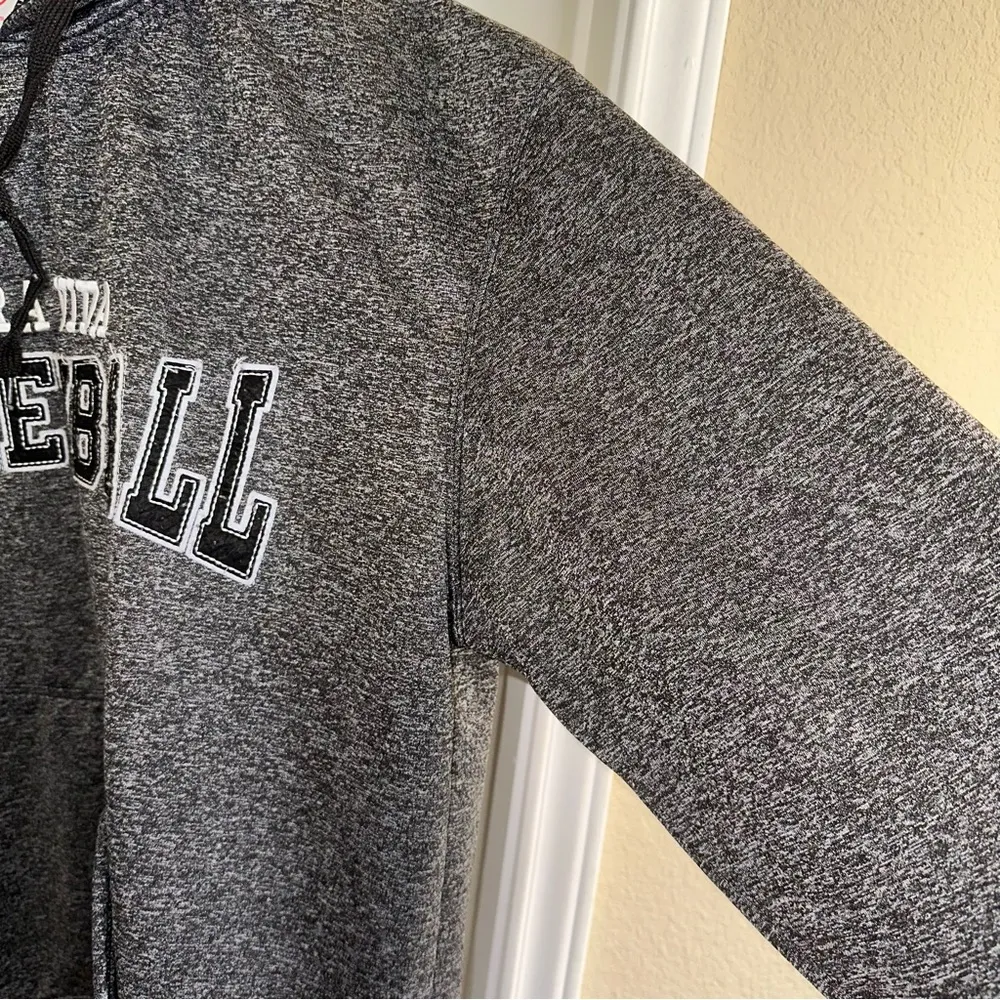 Dimco apparel black white spacedye volleyball hoodie, women, XL - Image 6