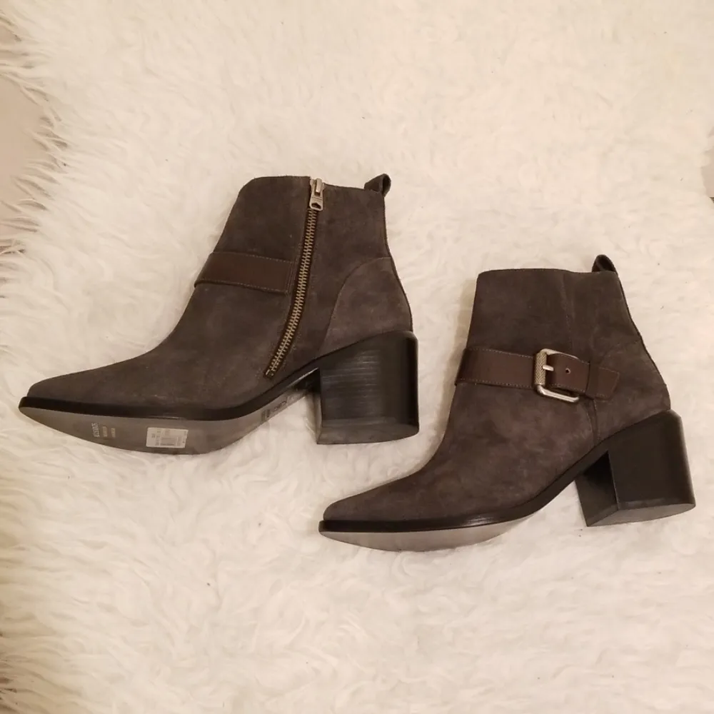 💕ALLSAINTS💕 Jason Buckle Ankle Boots Dark Grey - Image 7